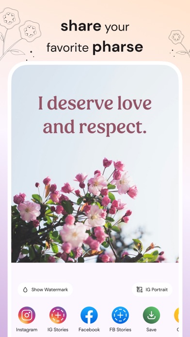 Self Love - Daily Affirmations Screenshot
