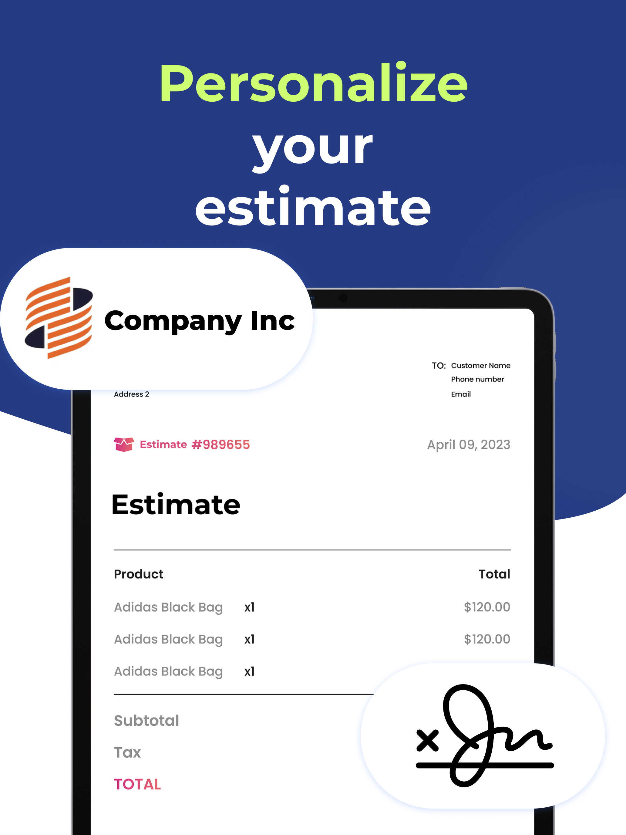 Estimate Maker Flex screenshot 13