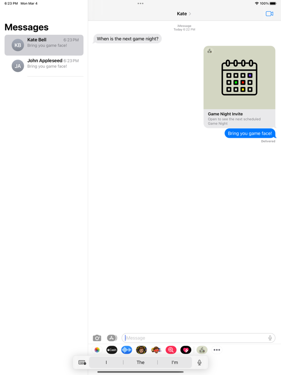 It's Game Night iPad screenshot 1 - Stickers app