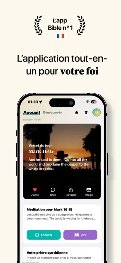 Capture d'écran de Amen - Chat Bible sur iPhone 1