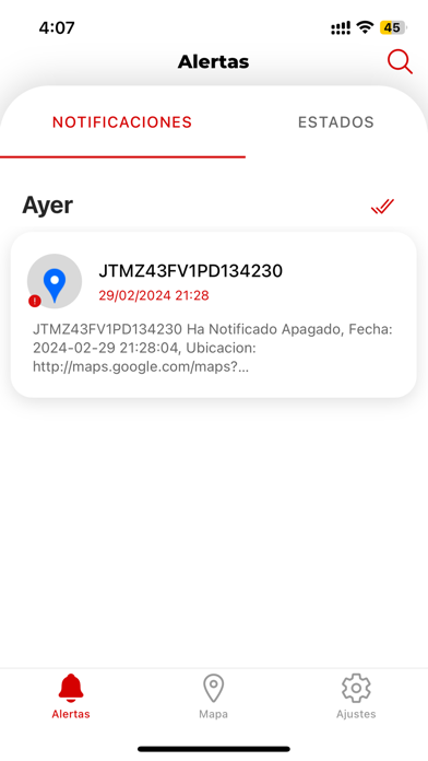 Toyocosta AllSafe Tracking Screenshot