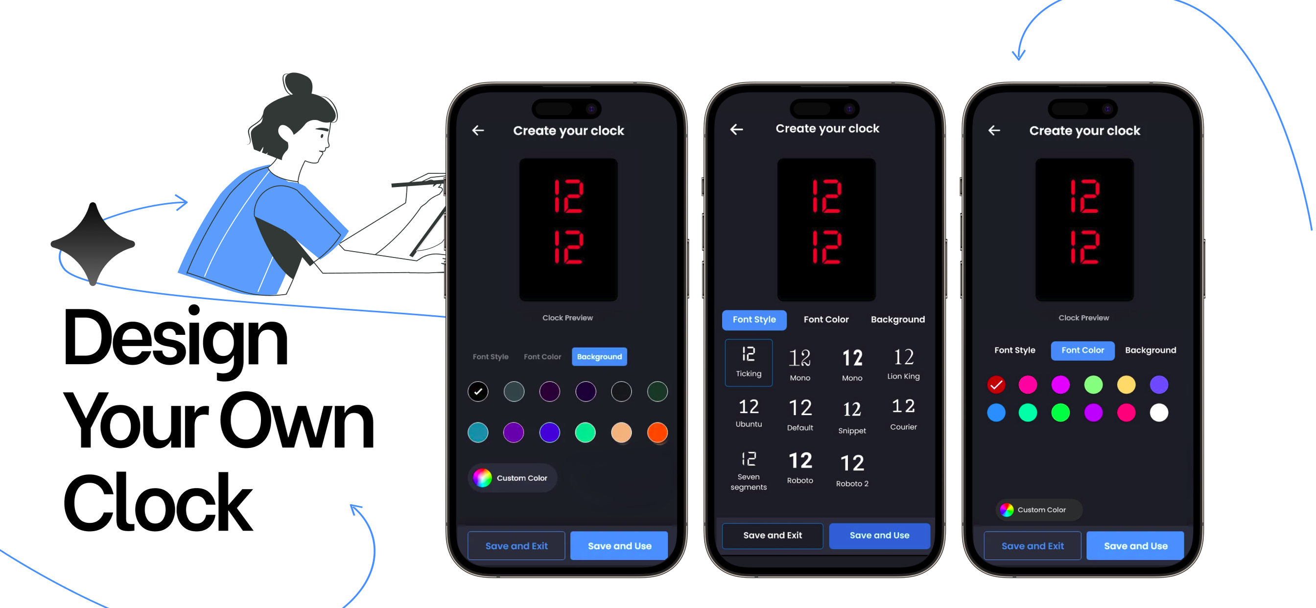 Huge Digital Clock Pro screenshot 4
