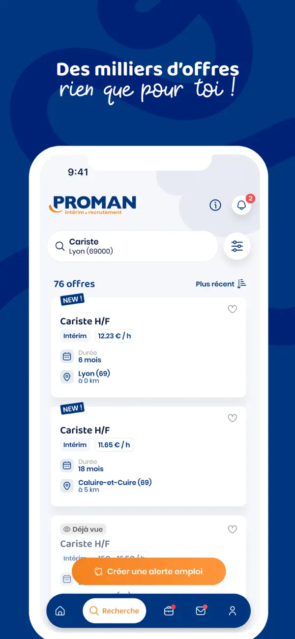 Screenshot #3 pour myPROMAN - Intérim
