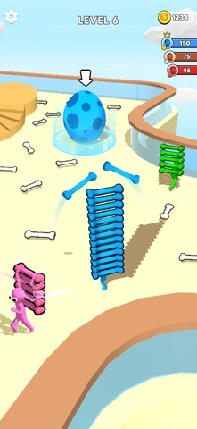 Dino Chaos: Crazy Race iPhone screenshot