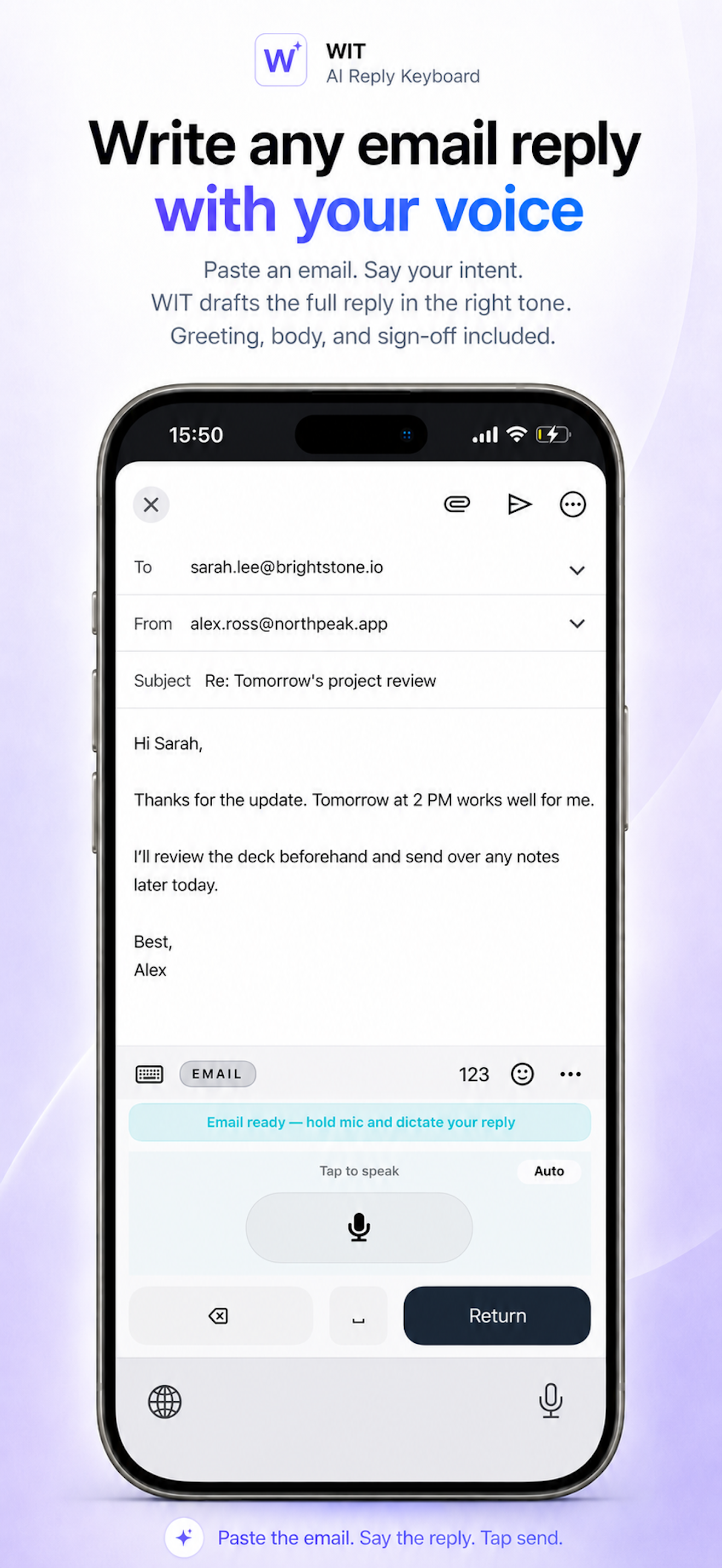 Wit: AI Reply Keyboard