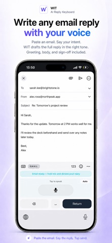 Wit: Voice Keyboard & AI Reply Screenshot 3 of 7