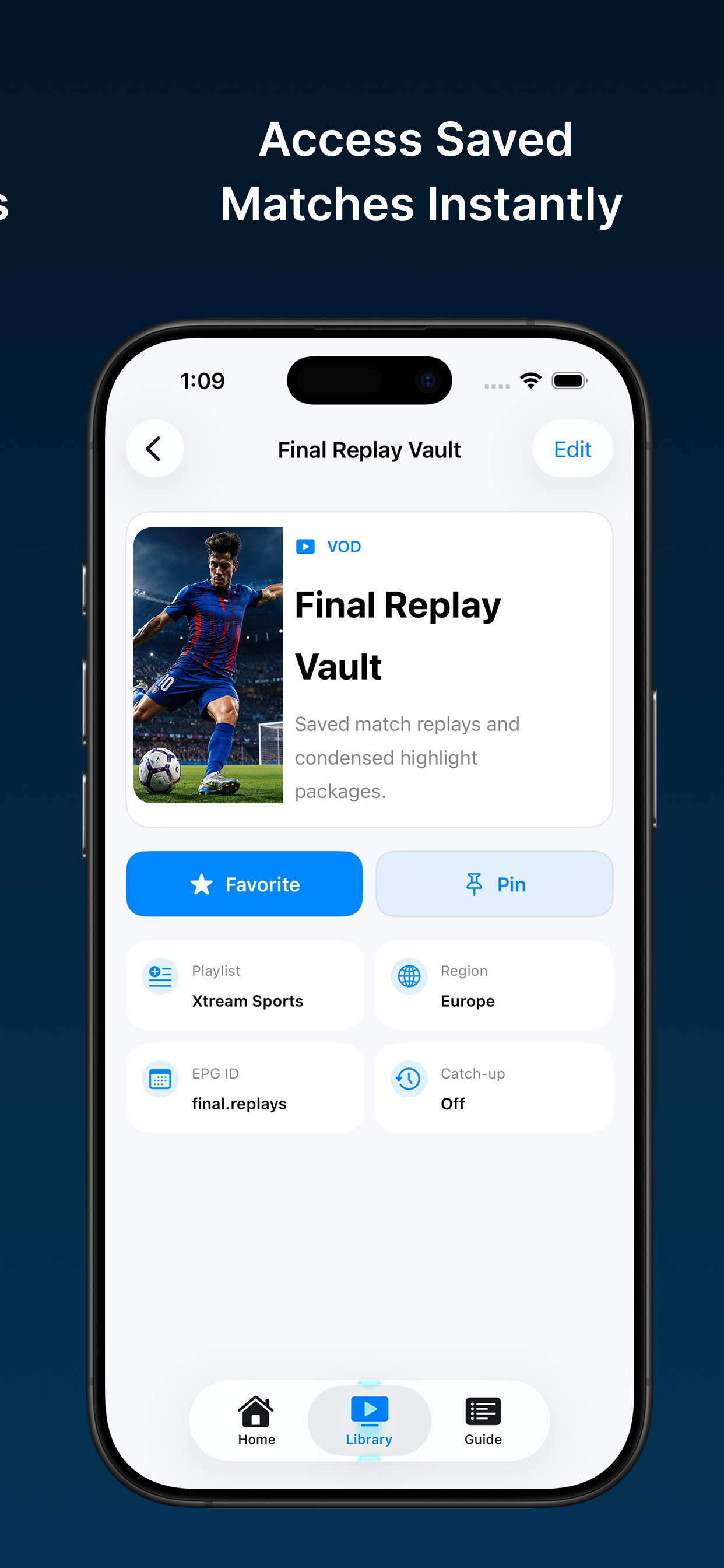 IPTV Smart Player FootBall screenshot 4
