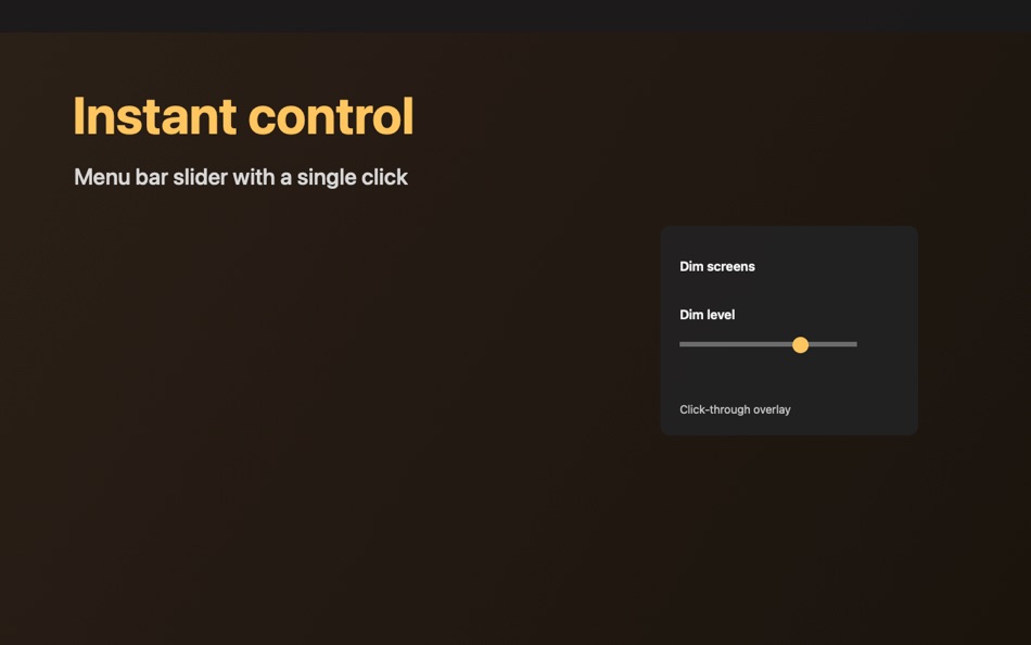 #3. Dimables (macOS) De: Elliot Williams