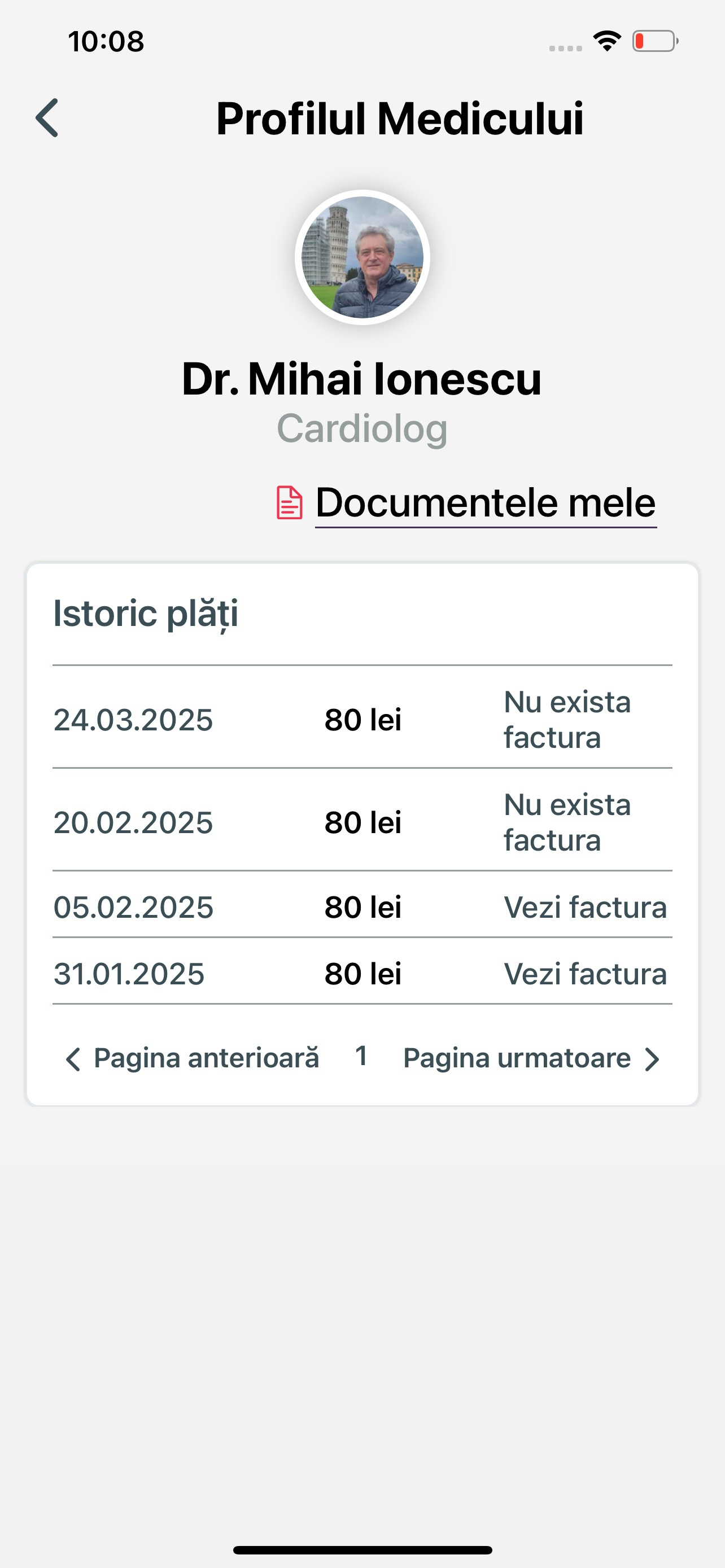 DoctorApp - Pacient