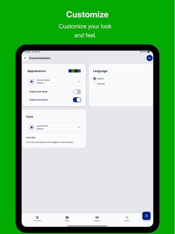 Aspen FCU Mobile Banking iPad screenshot