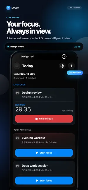 MyDay – Live Activity Planner screenshot 2