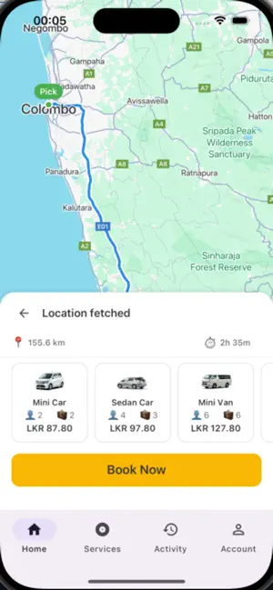 Mirissa Cabs - Taxi Sri Lanka screenshot 3