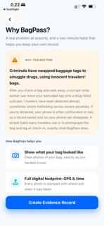 BagPass screenshot 2