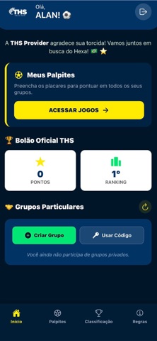Bolão da THS iPhone screenshot