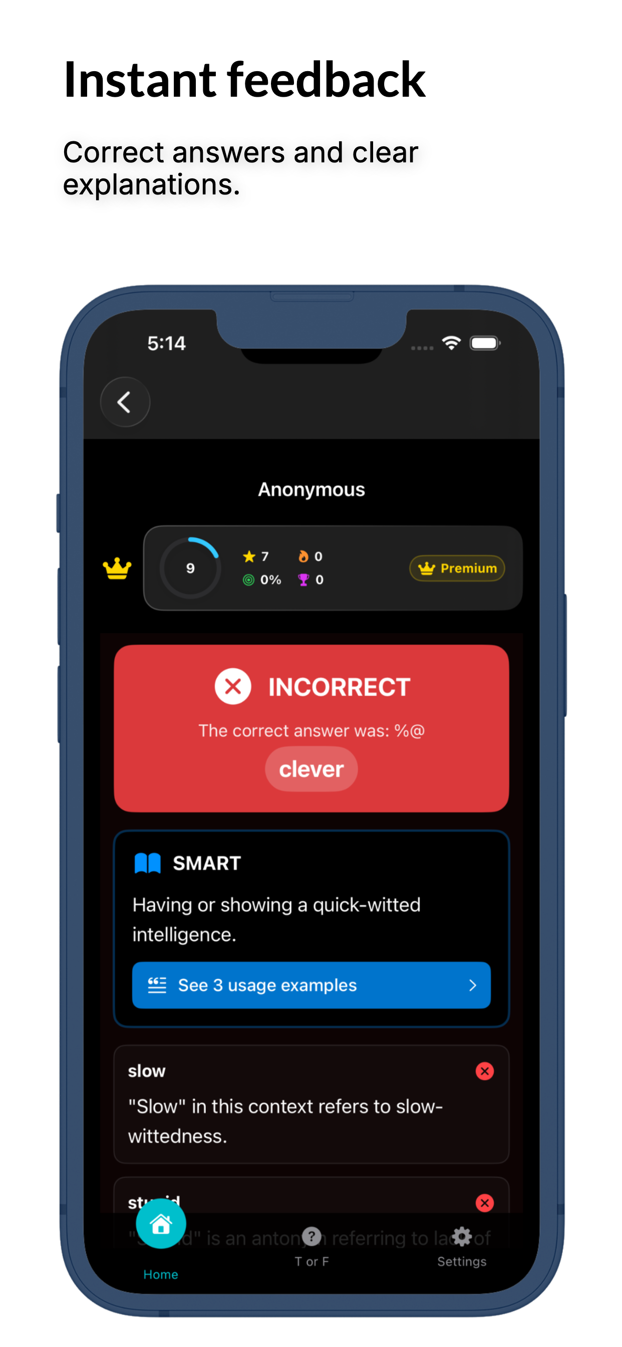 Trivia: Synonyms and Antonyms