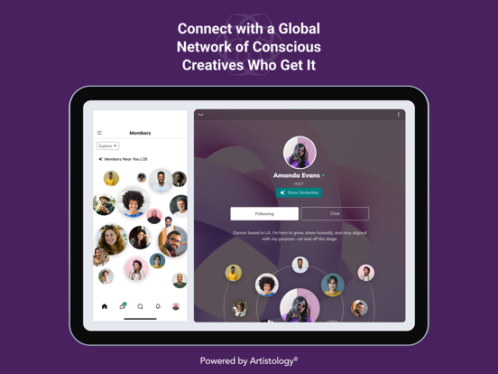 Artistology iPad screenshot 1 - Social Networking app