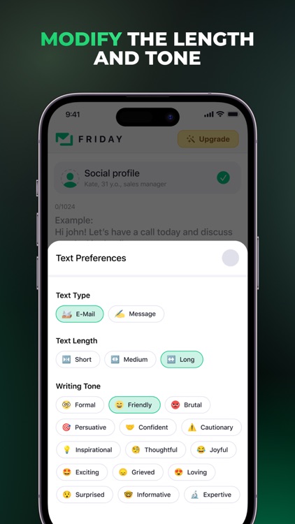 Friday AI Email Writer