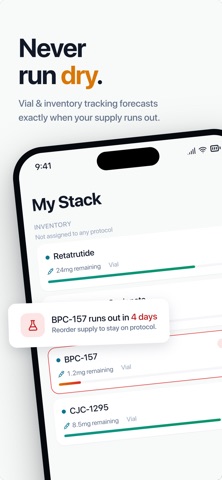 StackTrackr: Peptide Tracker Screenshot 8 of 8