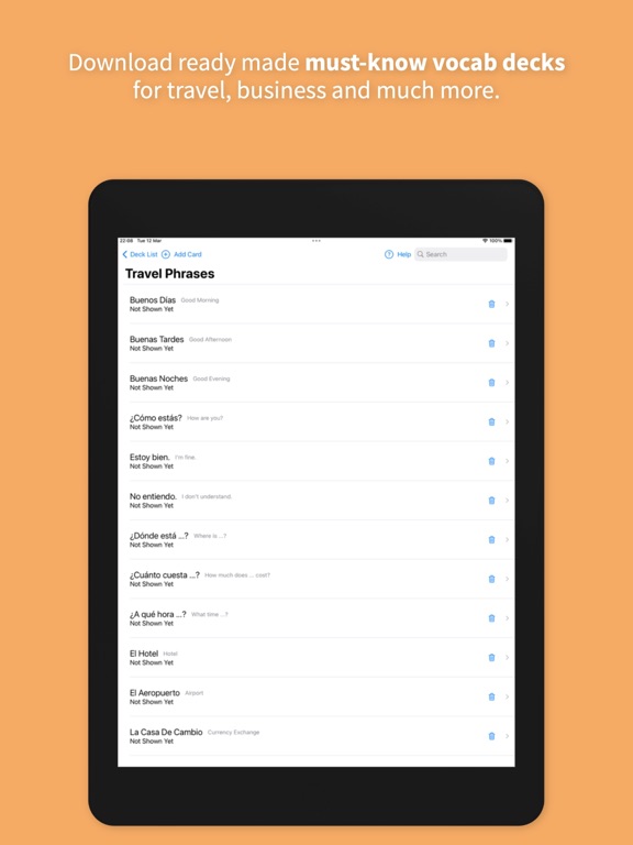 LinguaWidget iPad screenshot 2 - Education app
