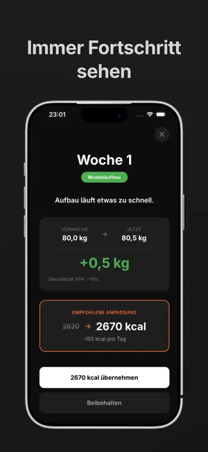BULKR: Kalorienzähler iPhone screenshot 2