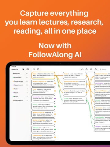 iXnote: AI Notes & Context iPad screenshot