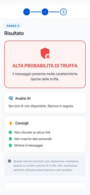 SOS Truffa - Verifica Messaggi screenshot 3