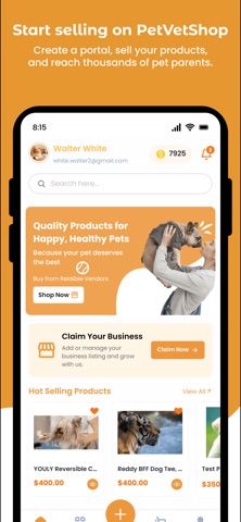 PetVet Shop screenshot