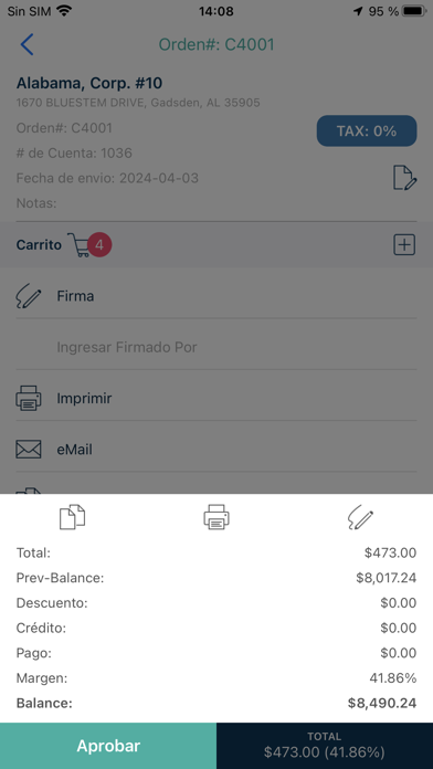 Listaso Van Sales Screenshot