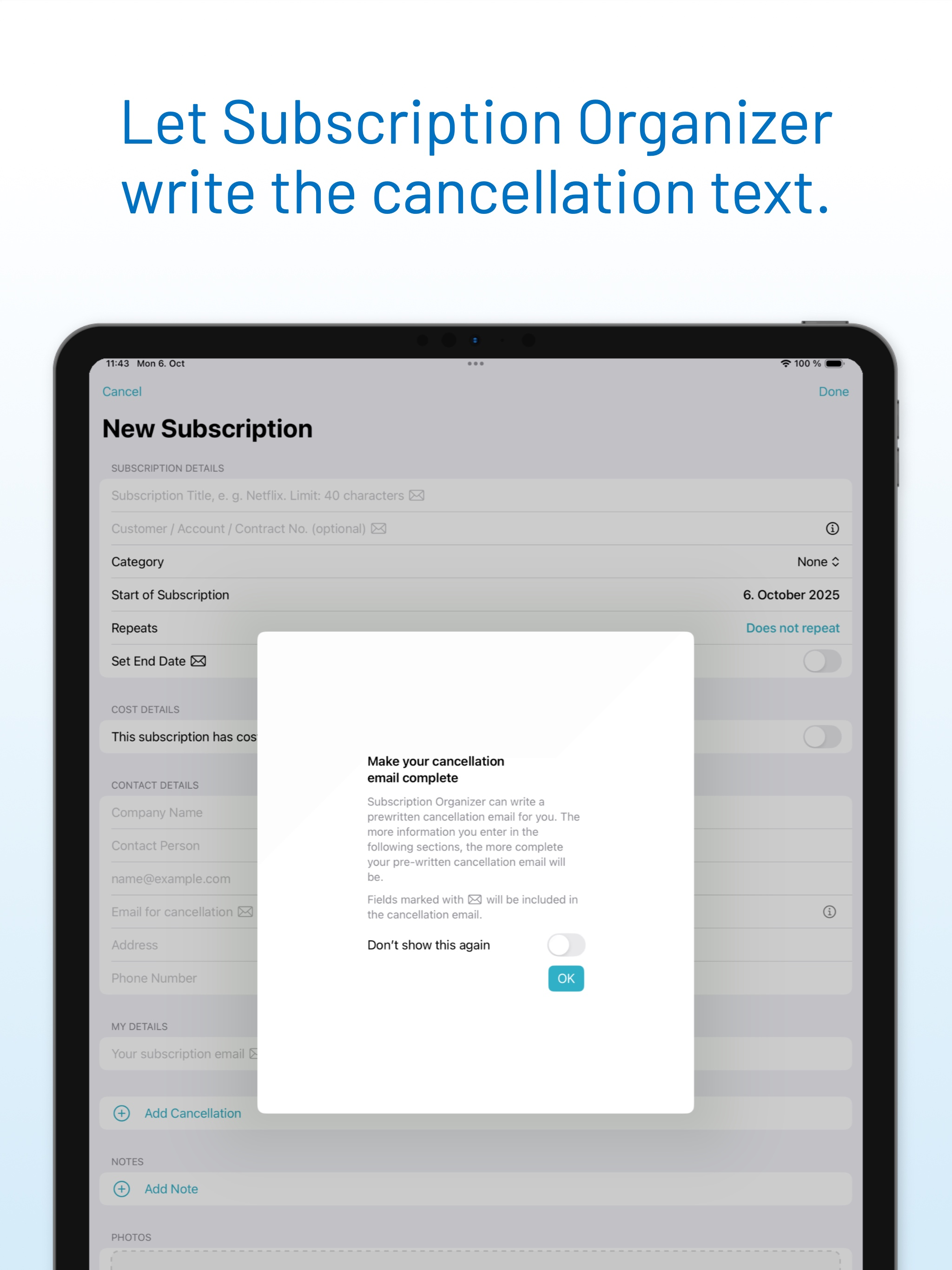 Subscription Organizer screenshot 14