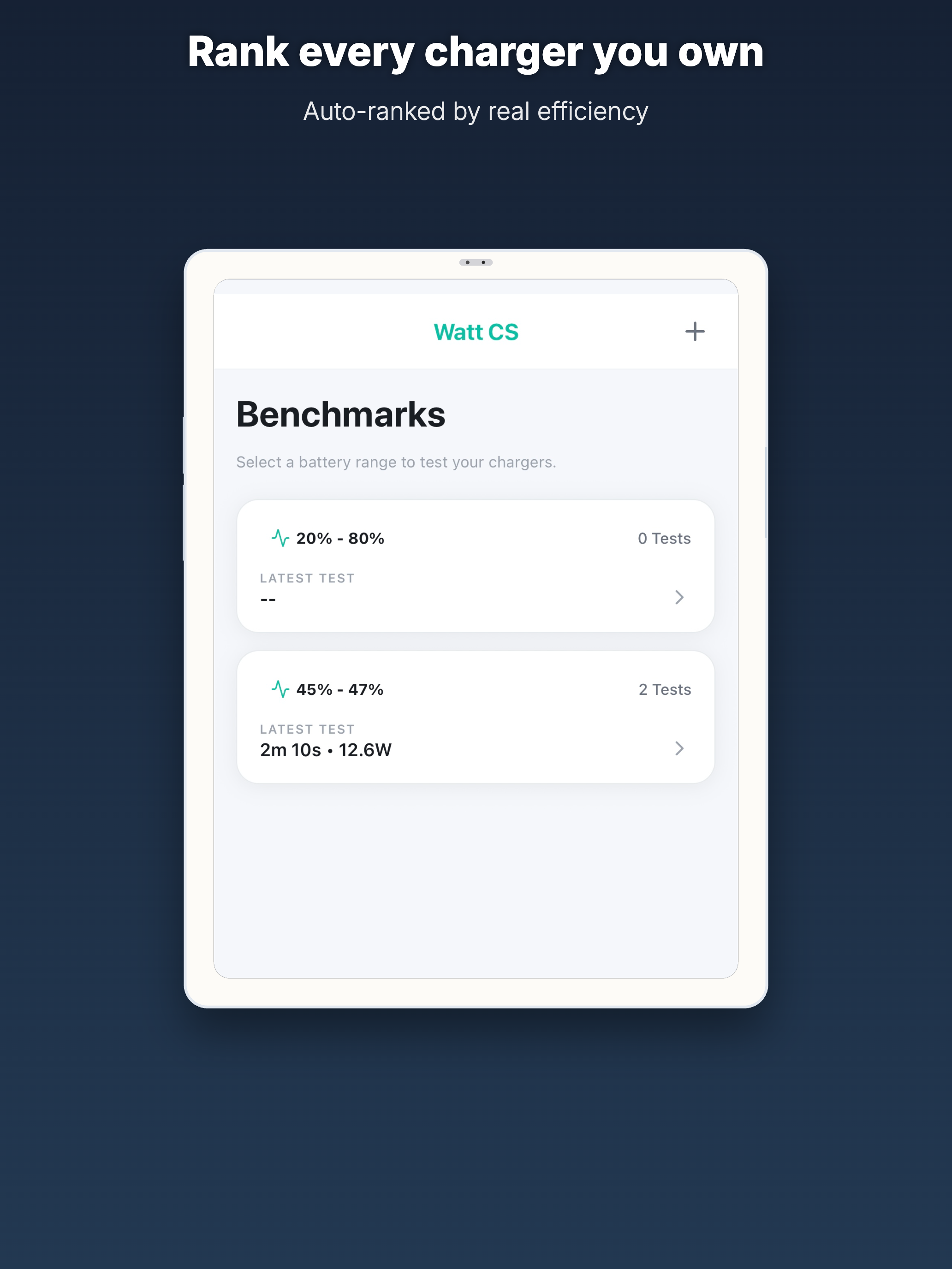 Watt CS: Charging Speed Meter