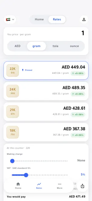 Siglos: Gold Rate & Price screenshot 2