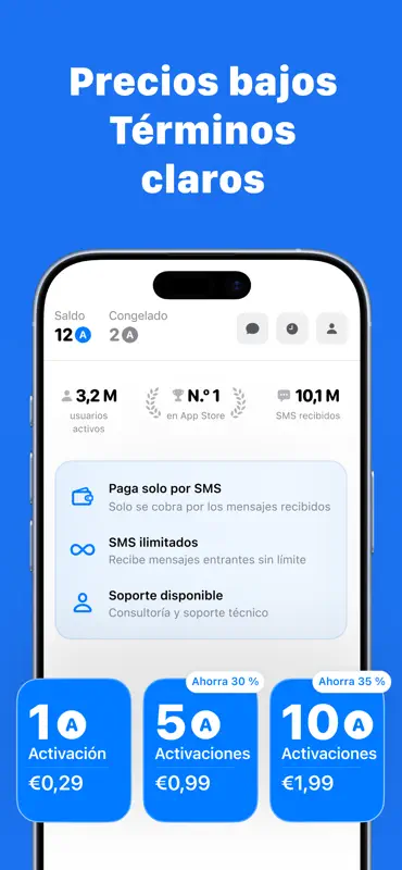 SMS Virtual - Recibir SMS screenshot 4 of 5