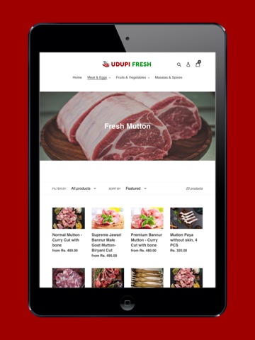 Udupi Fresh iPad screenshot