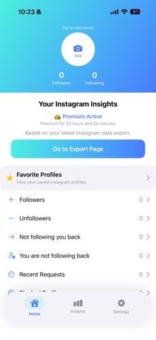 IG Data screenshot