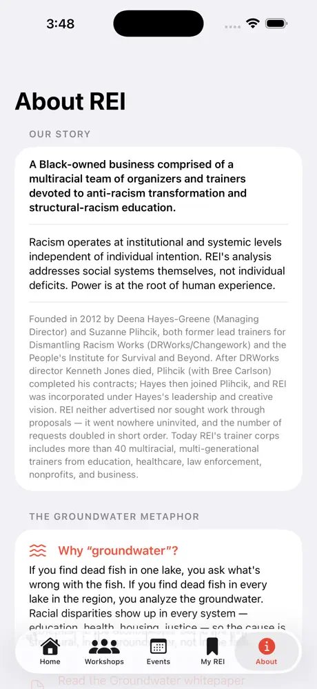 Racial Equity Institute screenshot 5