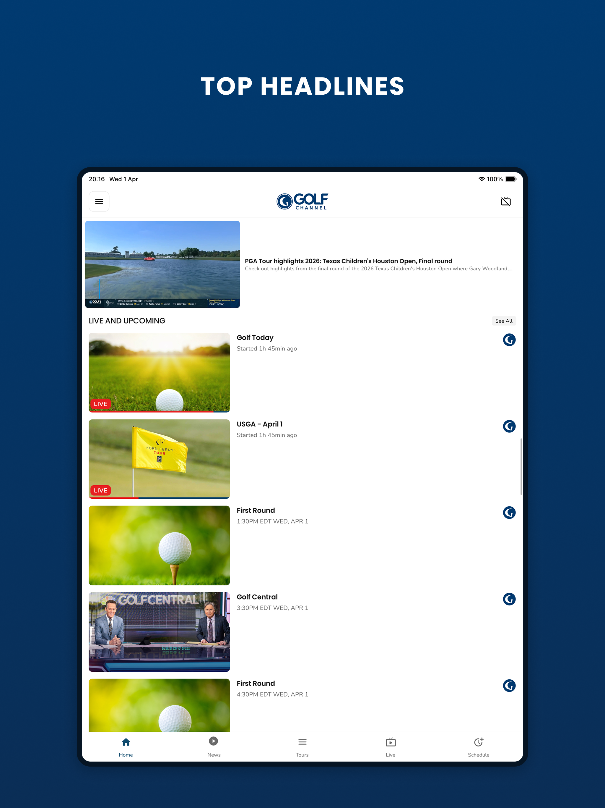 Golf Channel screenshot 5