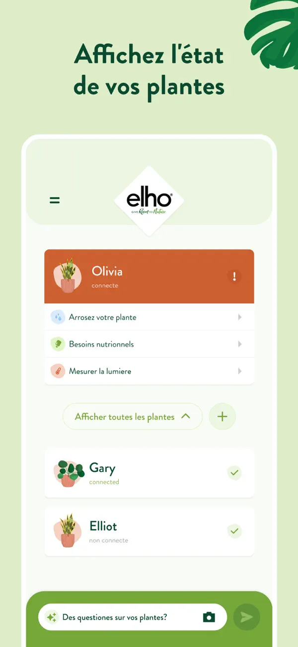 Screenshot #2 pour elho plant care Smart Pebble