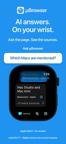 µBrowser: Watch Web Browser Screenshot 2 of 4