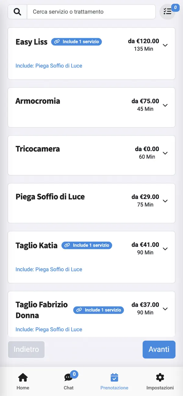 Screenshot #2 pour Arya Parrucchieri Massa