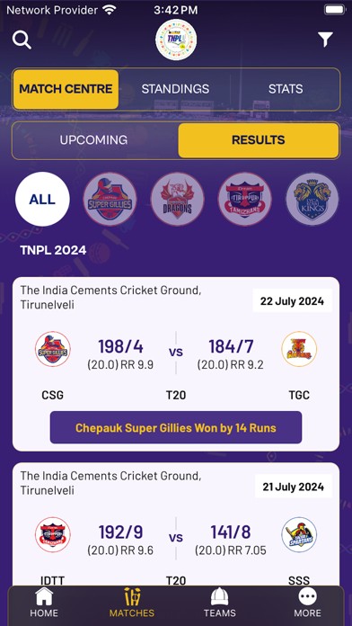 TNPL LIVE Screenshot 1 - AppWisp.com TNPL LIVE Screenshot 1 - AppWisp.com