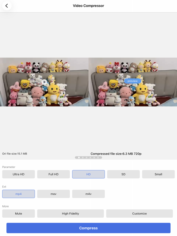 Screenshot #5 pour Compresseur vidéo et photo