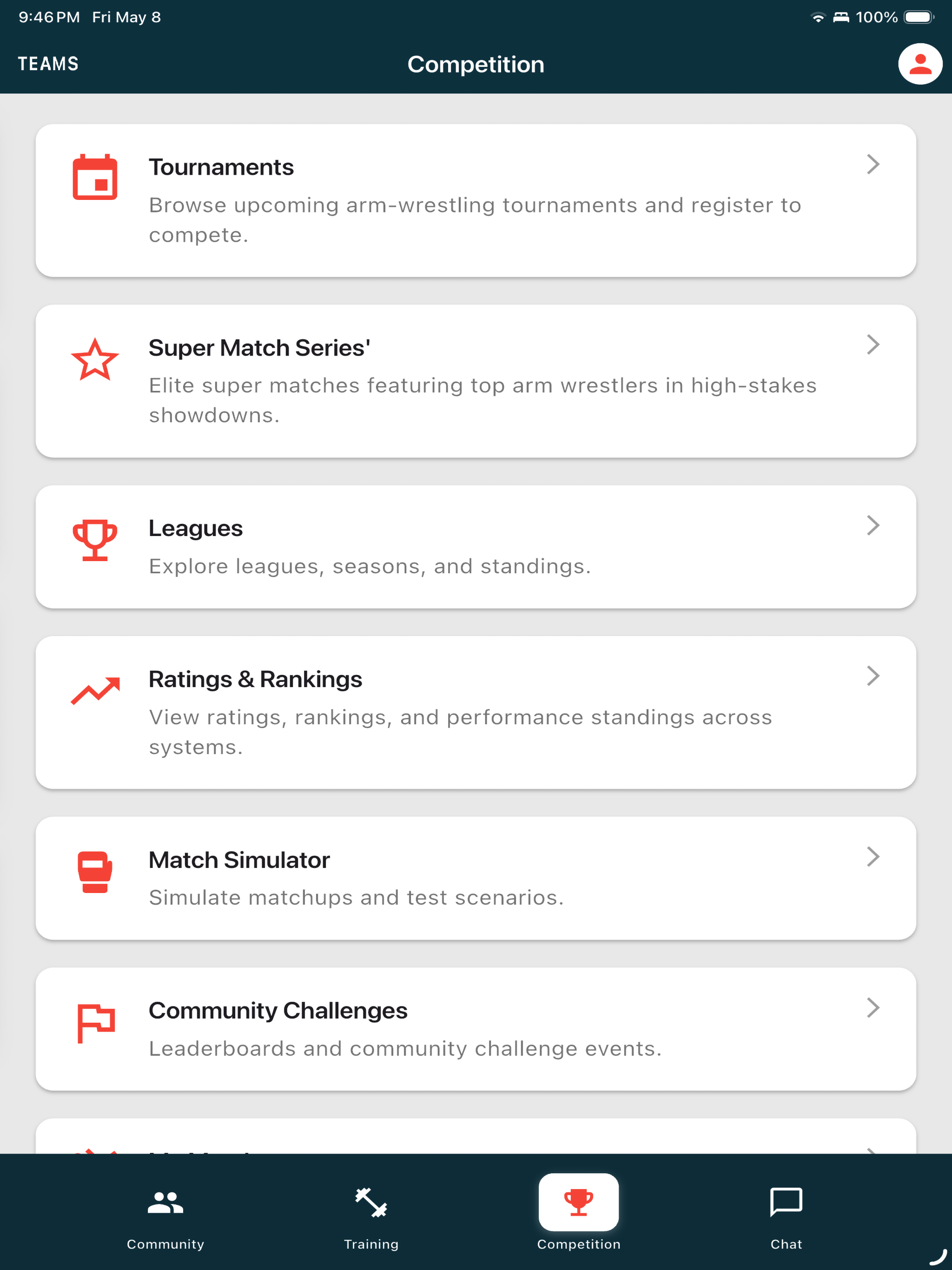 The Arm Wrestling App