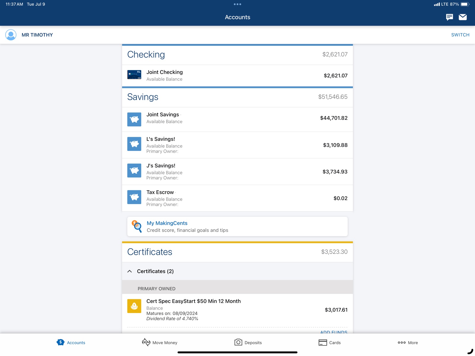 Navy Federal Credit Union ipad screenshot 3