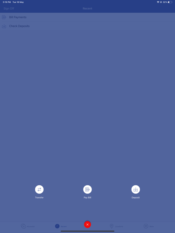 First Security Mobile iPad screenshot 4 - Finance app