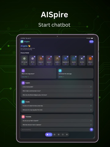 AIspire & Chatbot Assistants iPad screenshot
