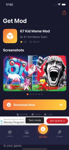 67 Kid meme Mod MCPE screenshot