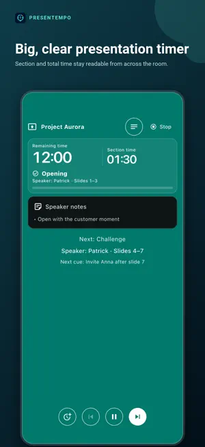 Presentempo Presentation Timer screenshot 1