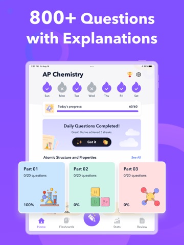 AP Chemistry Exam Prep 2026 iPad screenshot
