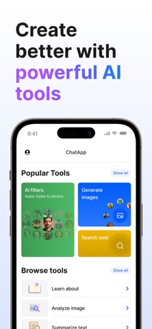ChatApp – AI Assistant Screenshot 1 of 6