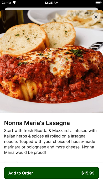 Renzo's Pasta & Italian AR Screenshot